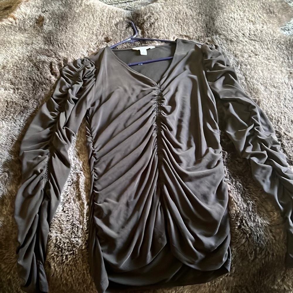 Black, long sleeve blouse